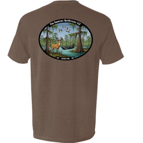 Fab Country Color Logo USA Made Pocket Tee
