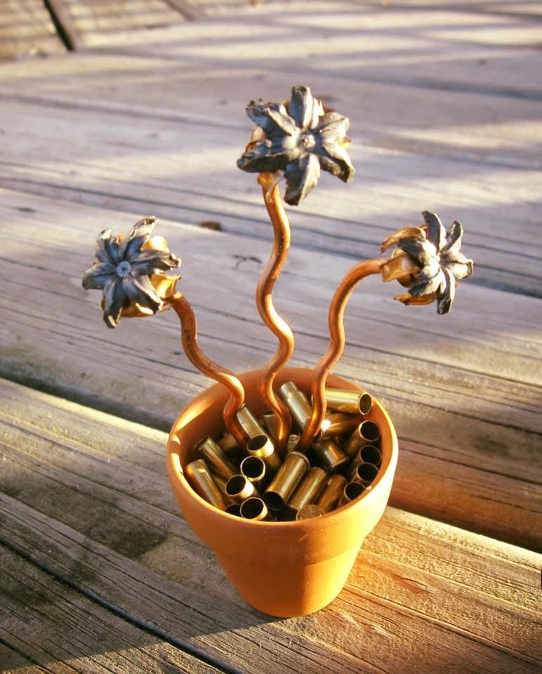 Deadly Blooms Handcrafted Flower Pot