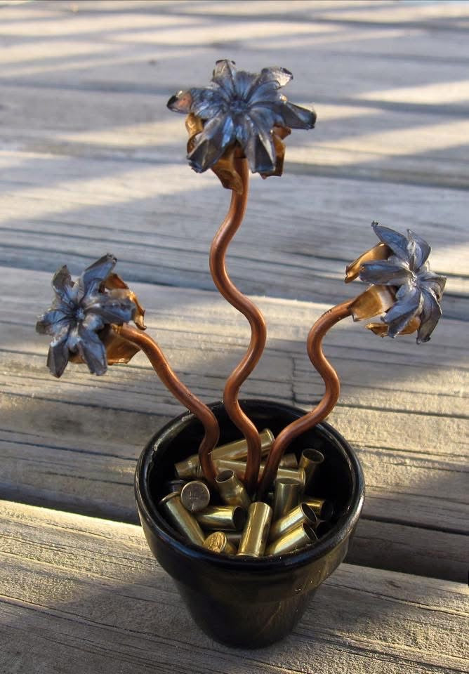 Deadly Blooms Handcrafted Flower Pot