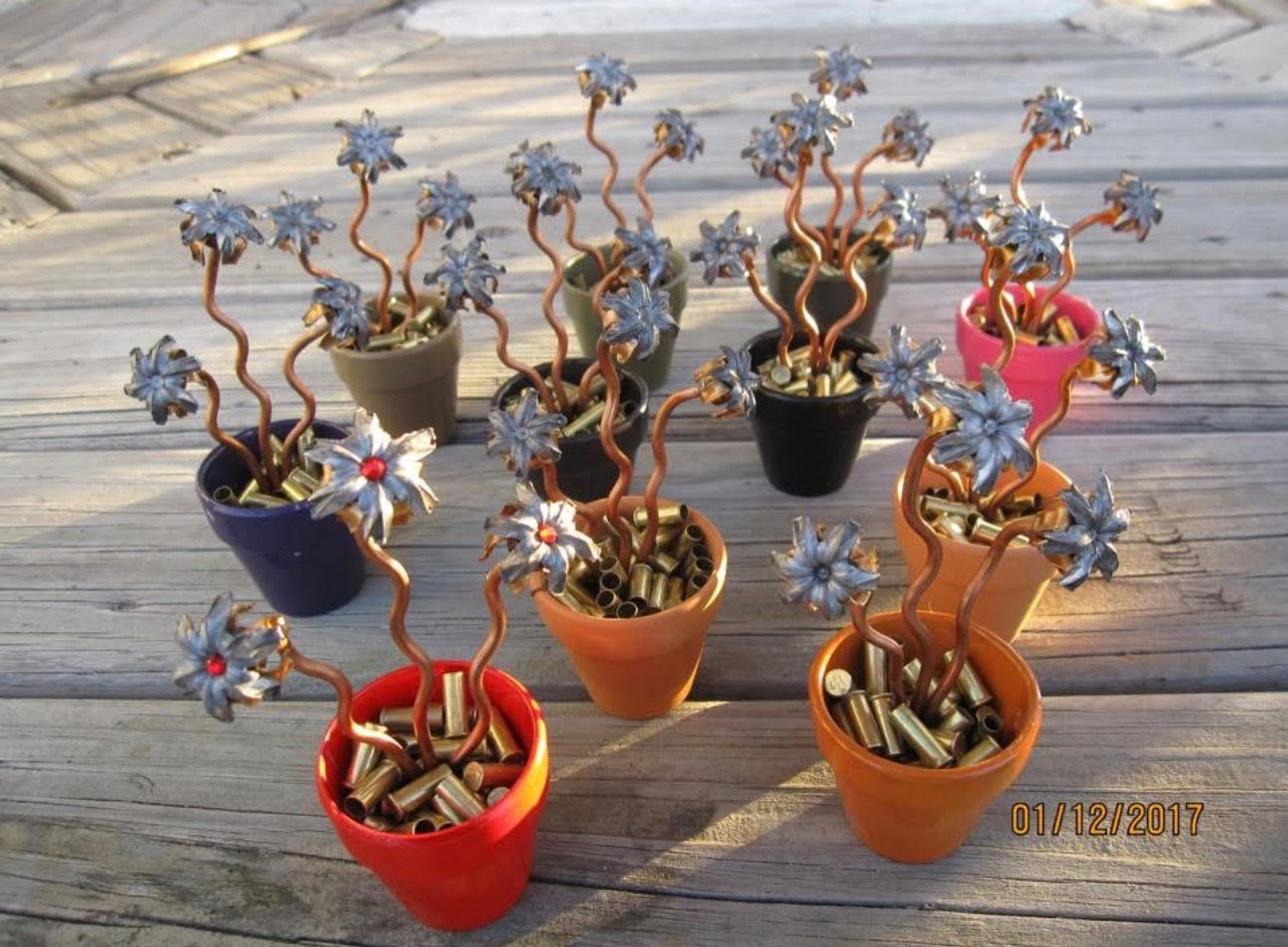 Deadly Blooms Handcrafted Flower Pot